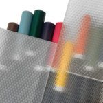 Opal microprism diffuser made of PMMA, PS, or PC for LED lighting