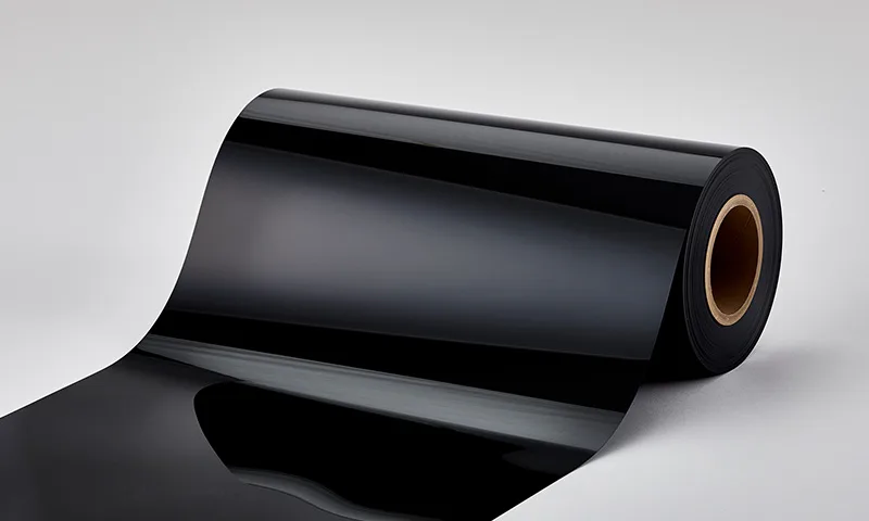 Black PET film for LED lighting diffusion and glare control