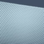 Opal microprism sheet for office LED lighting, offering low-glare and uniform illumination