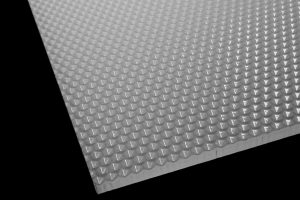 Poly85 polycarbonate concave hexagon prismatic sheet with 85% light transmission and glossy surface finish
