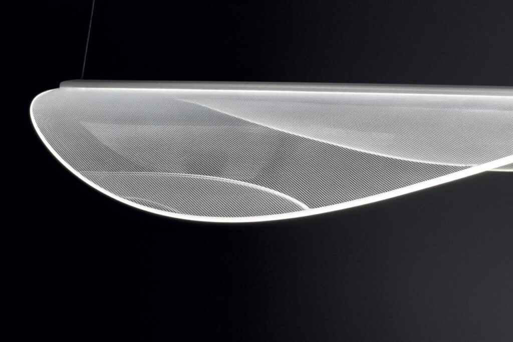 Light Guide Plate LGP bent for architectural lighting