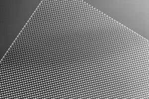 Microprismatic sheet TPA fire-rated for UGR19 low-glare LED lighting