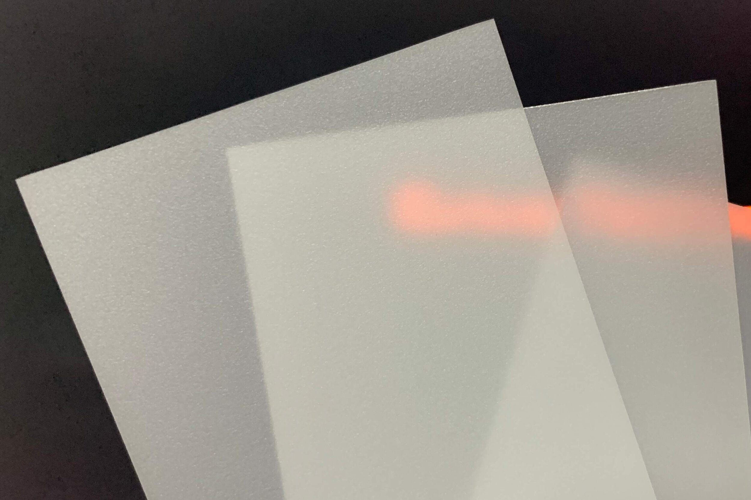 Opal diffuser film for LED lighting applications