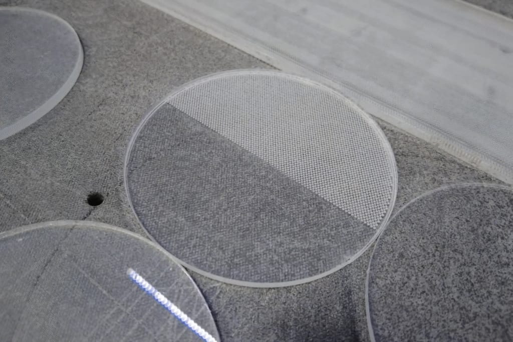 Laser engraved PMMA Light Guide Plate (LGP) with high uniformity and optical grade performance