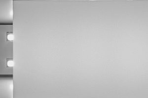 Opto50 PC-500 diffuser film illuminated with LED backlight showing 50% light transmission