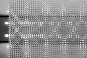 Plexi Pyramid2 convex prismatic sheet made from PMMA/PS illuminated by LED backlight