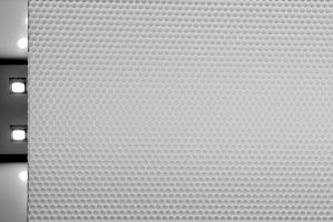 Plexi75 honeycomb prismatic PMMA diffuser sheet with LED backlight 75 percent transmission