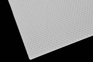 Plexi70 PMMA concave hexagon prismatic sheet with 70% light transmission and glossy surface finish